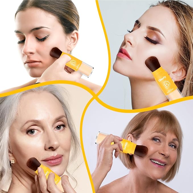 Mineral Sunscreen Setting Powder, SPF 35, Translucent Brush