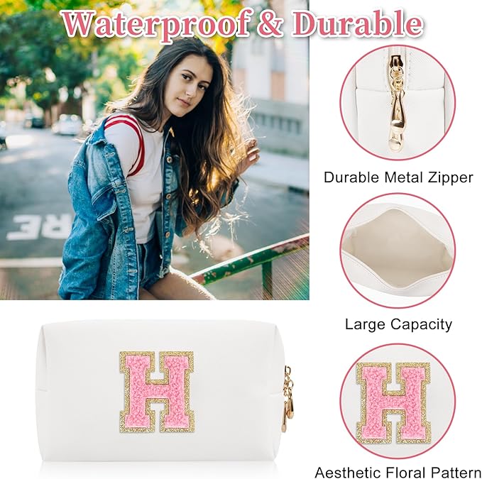 Personalized initial letter patch makeup