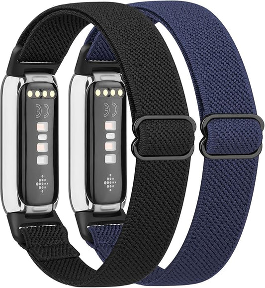2 Pack Adjustable Elastic Bands for Fitbit Luxe Bands