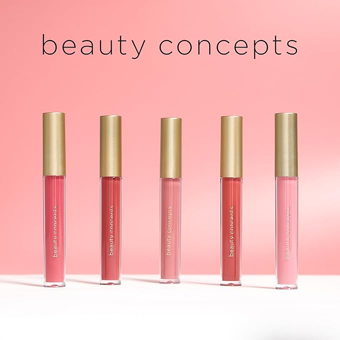 Beauty Concepts Lip Gloss Collection – Shimmering, Glossy Lip Makeup Set for a Radiant Finish, Pink