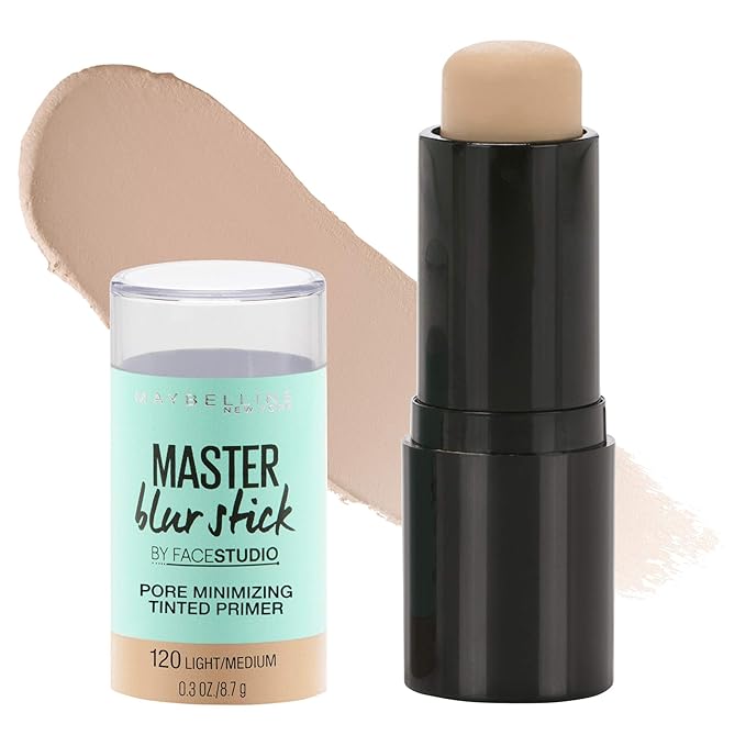 Maybelline New York Facestudio Master Blur Stick Primer Light/Medium, 0.. 3 oz