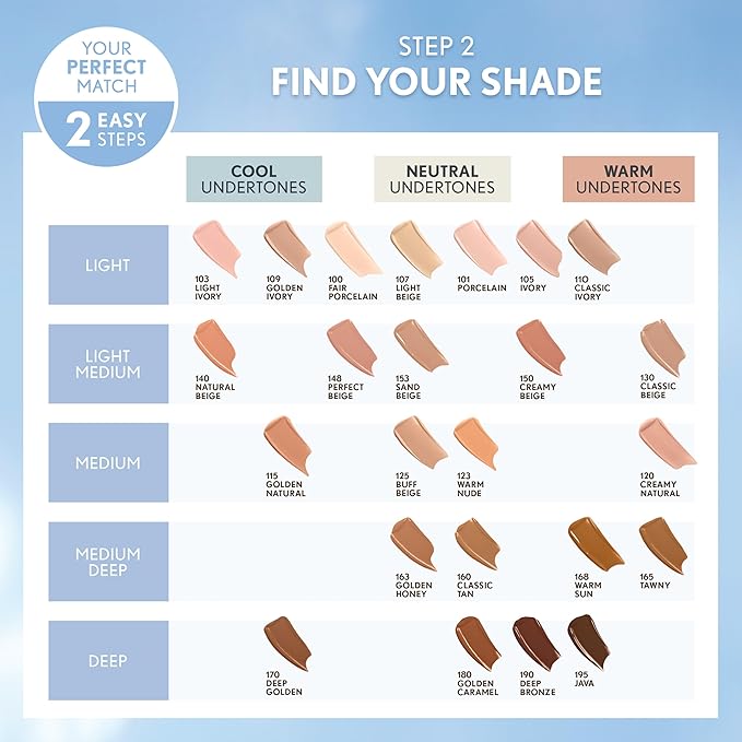 COVERGIRL Clean Invisible Foundation Makeup, Dewy & Glowy Natural Finish, Buildable Coverage, Skin-Like Smooth Look, Vegan, Sand Beige, 1oz