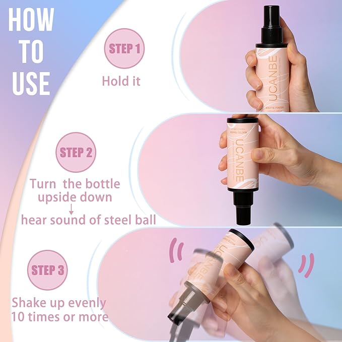 UCANBE Ultra Matte Makeup Setting Spray for Oily