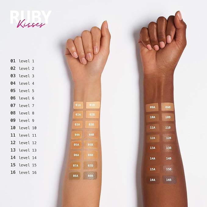 Ruby Kisses 3D Face Creator Cream Foundation & (Level 4)