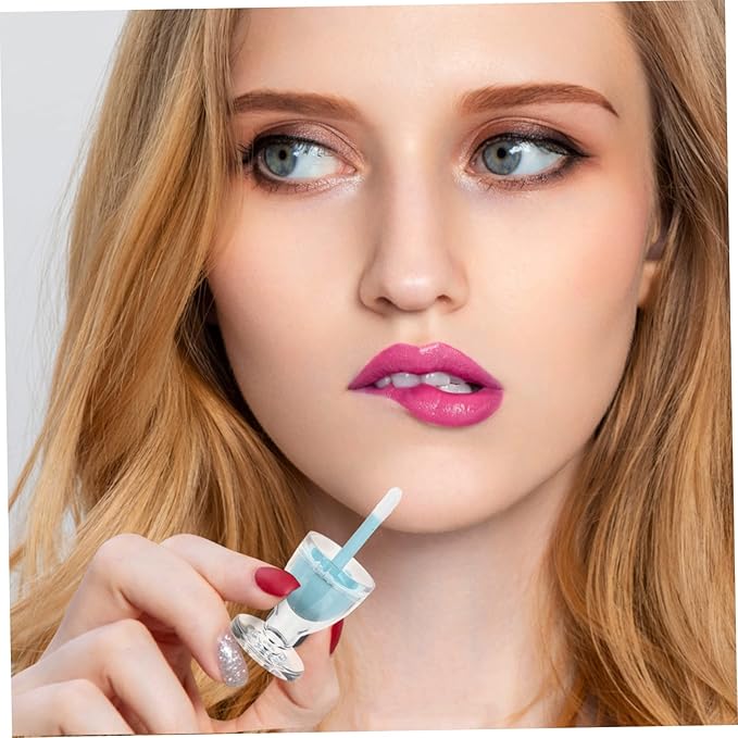 6pcs Ice Cream Lip Gloss Tubes Empty Diy Lipstick Containers Stylish Refillable Holders for Homemade Cosmetic Fun for Travel and Handbag