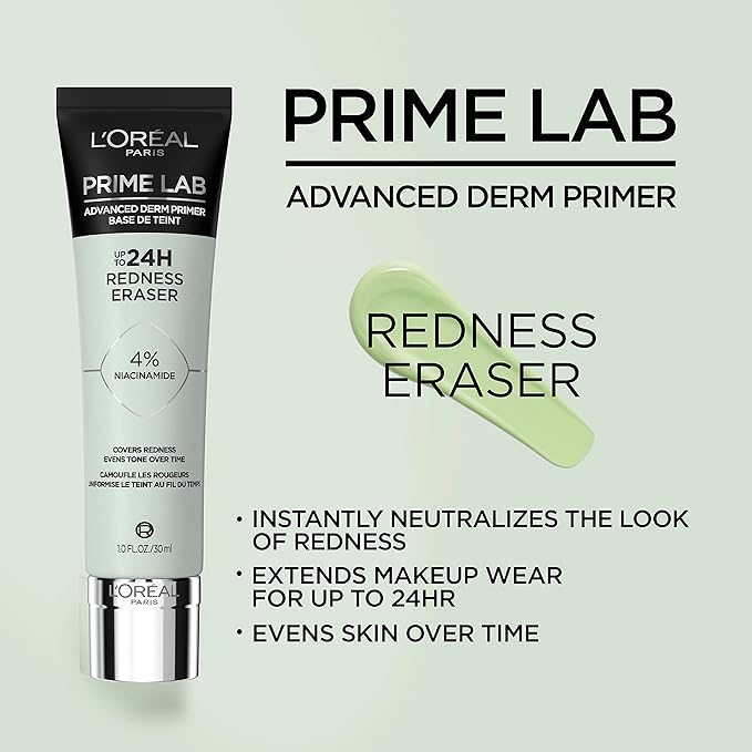 L'Oreal Paris Prime Lab Up to 24H Redness 1.01 Fl Oz