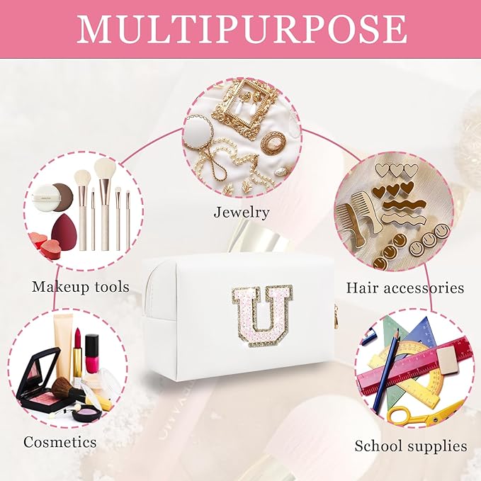 Personalized initial letter patch makeup