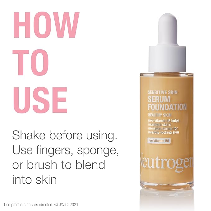 Neutrogena Healthy Skin Sensitive Skin Serum Foundation with Medium 03, 1 oz