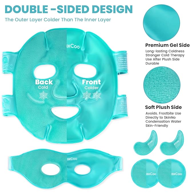 Ice face eye mask for