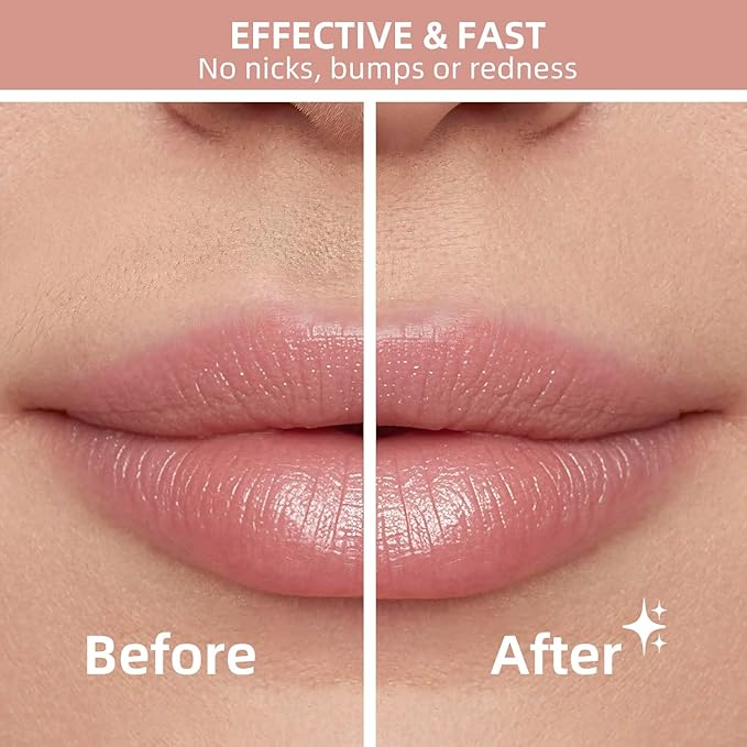 Facial Hair Removal for Women, Portable Lady Shaver, Rechargeable Painless Hair Remover for Face, Upper Lips, Chin, Peach Fuzz