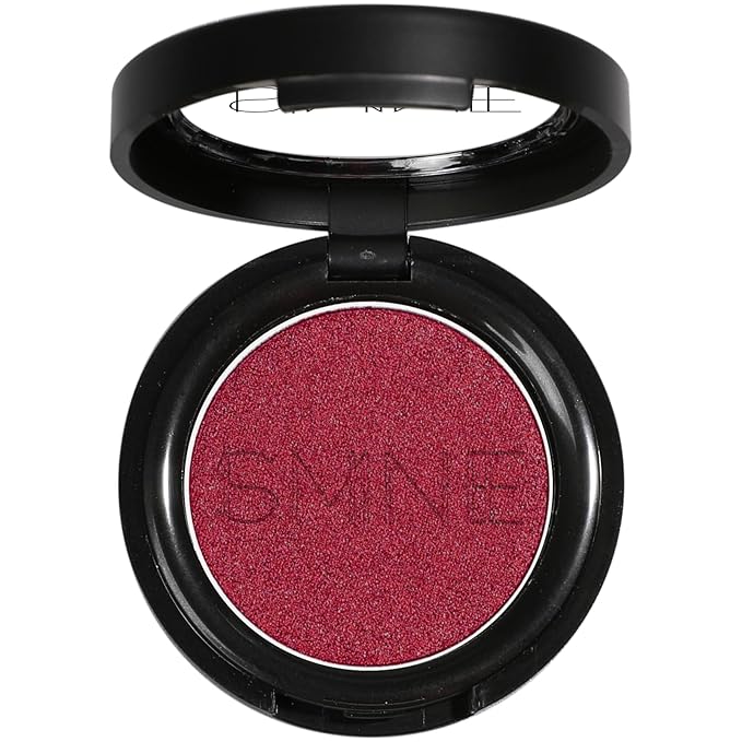 IS'MINE Single Red Shimmer Eyeshadow Powder Palette High Pigment, Longwear, Intense Color Best Red Eyeshadow