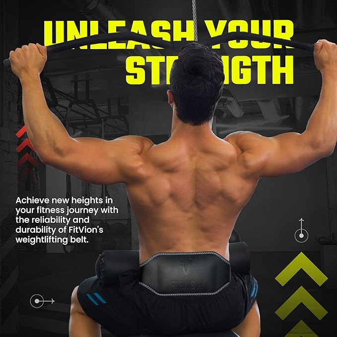 Genuine Leather Weight Lifting Belt With Free Wrist 6 Inch