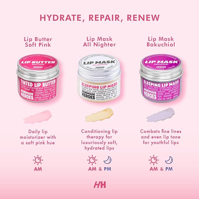 100% Natural Tinted Lip Butter Sleeping (Light