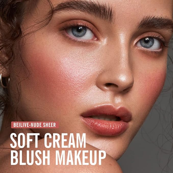 KIMUSE Soft Cream Blush Makeup, Liquid Blush for Dewy Finish