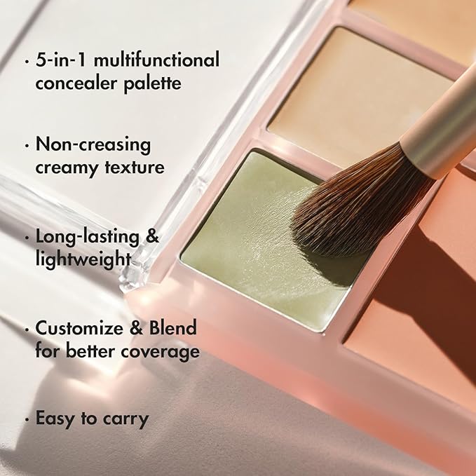 LUNA Conceal Blender Palette 5-in-1 Color Correcting and and Blemishes