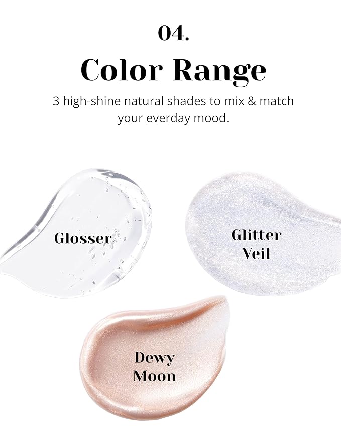 Glint Liquid Gel Highlighter (Glosser, 0.) - Multi-Use Nose, Lips. 1oz