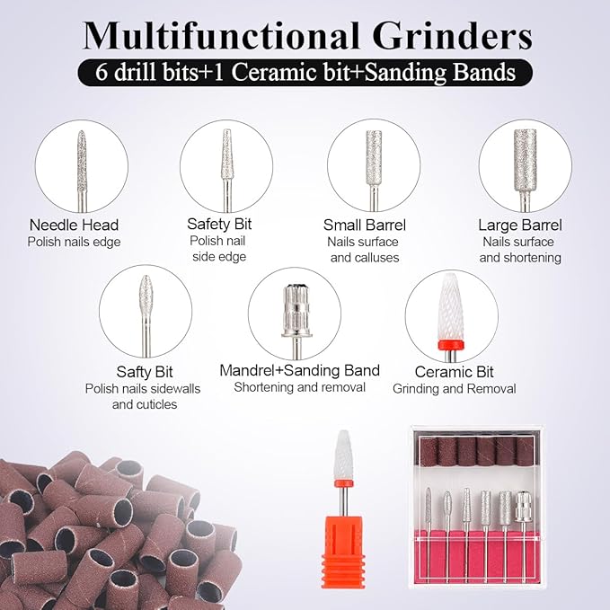 Professional electric nail drill machine,