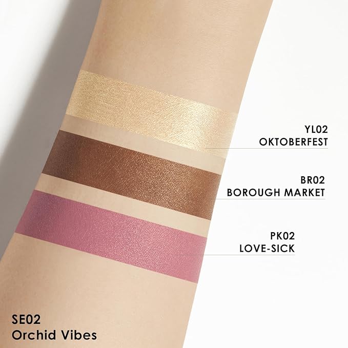 FOCALLURE 3 PCS Liquid Contour Stick,Moisturizing Highlighter,Blush and Makeup,Orchid Vibes