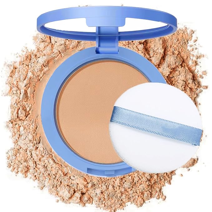 Oil Control Face Pressed Powder,Matte Smooth Flawless Setting 0.35Oz