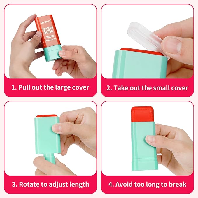 Orange Blush, Multi-Use Blush Stick, Cream Blush for Coral Orange