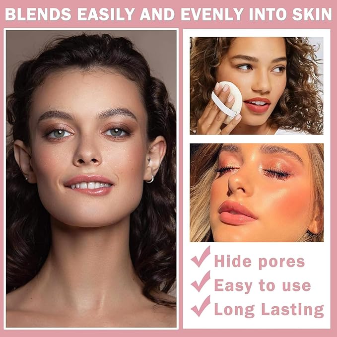 Loose Face Powder Setting Powder, Shimmer Glitter Loose