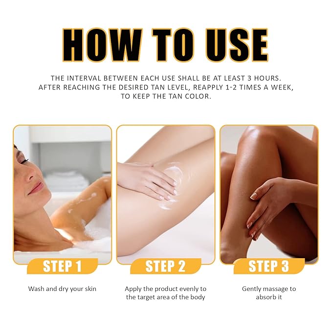 2PCS Eelhoe Tanning Gel, Eelhoe Soft Brown Intensive Tanning Gel Tanning Cream for Outdoor Sun, Achieve Natural Tan Skin