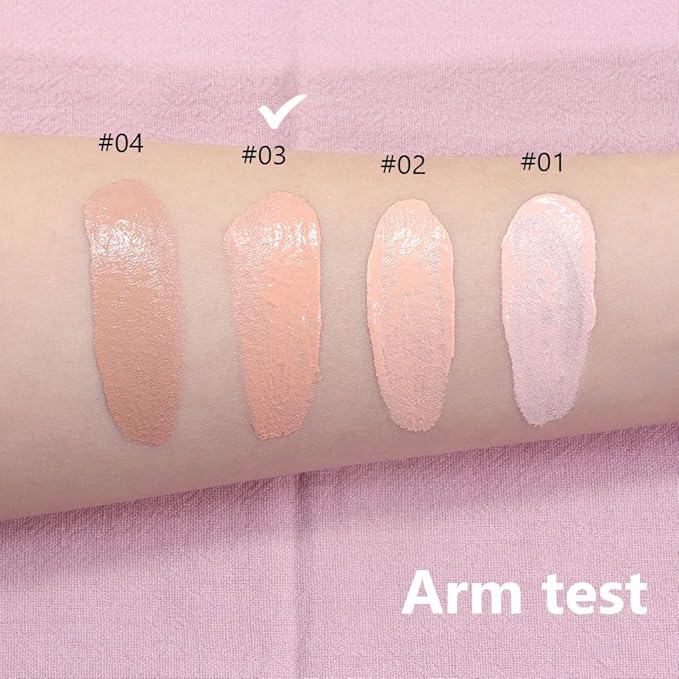 2 Pack Liquid Foundation Cream with Foundation Brush