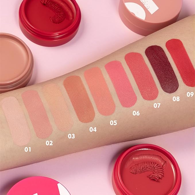 MAEPEOR Cream Blush 9 Color Smooth High-Pigmented Buildable