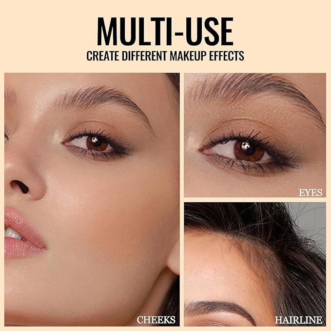 Erinde Matte Brown Contour Palette, Warm Toned Face