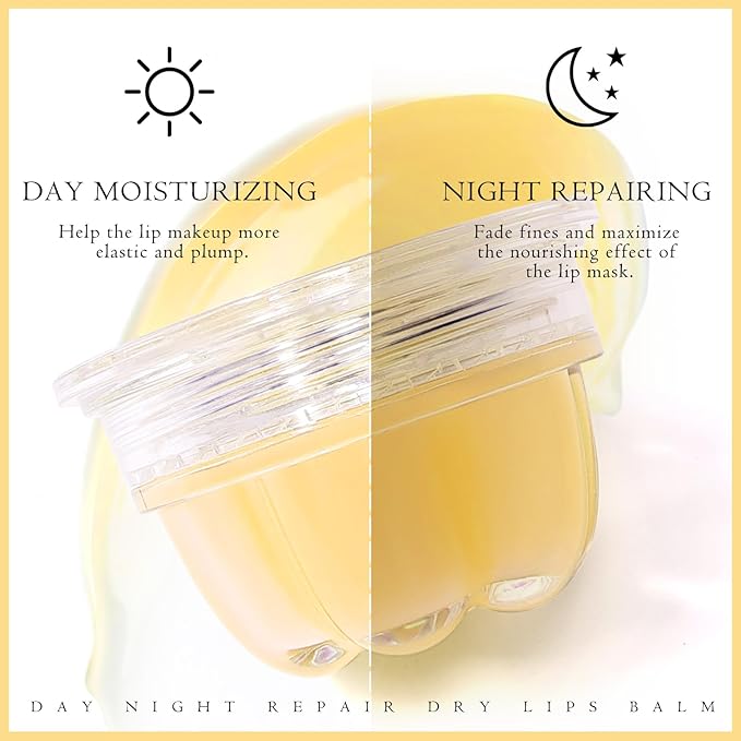 2Pc Jelly Lip Mask Overnight,Fruity Lemon Collagen-Lemon