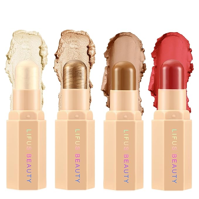 Face Cream Contour Stick Bronzer Stick Highlighter Stick Blush Powder-A2