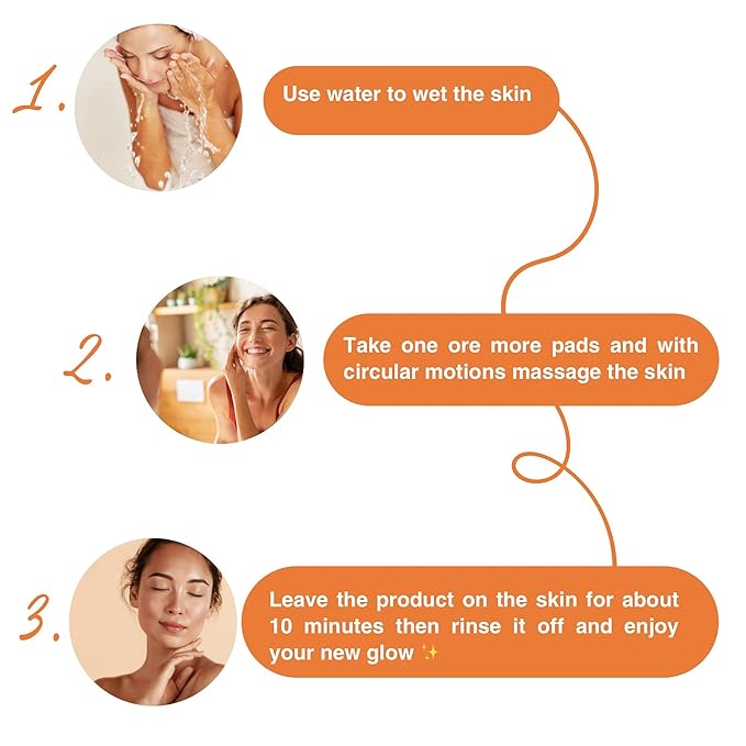 Turmeric kojic acid cleansing pads,