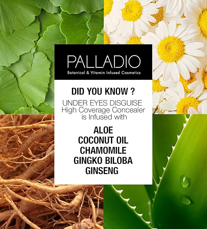 Palladio Full Coverage Concealer, Under Eyes Disguise, Creamy Chai Tea