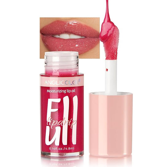 Lip Glow Oil Hydrating 6 Colors, Moisturizing & Glow