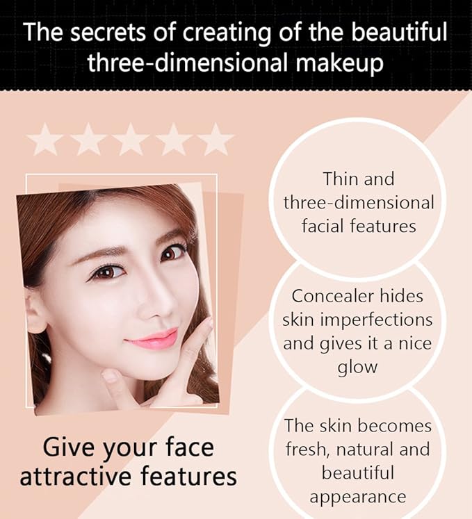 BIOAQUA Play 109 Face Stick Contour Duo 2 SHALLOW COLOR/BROWN)