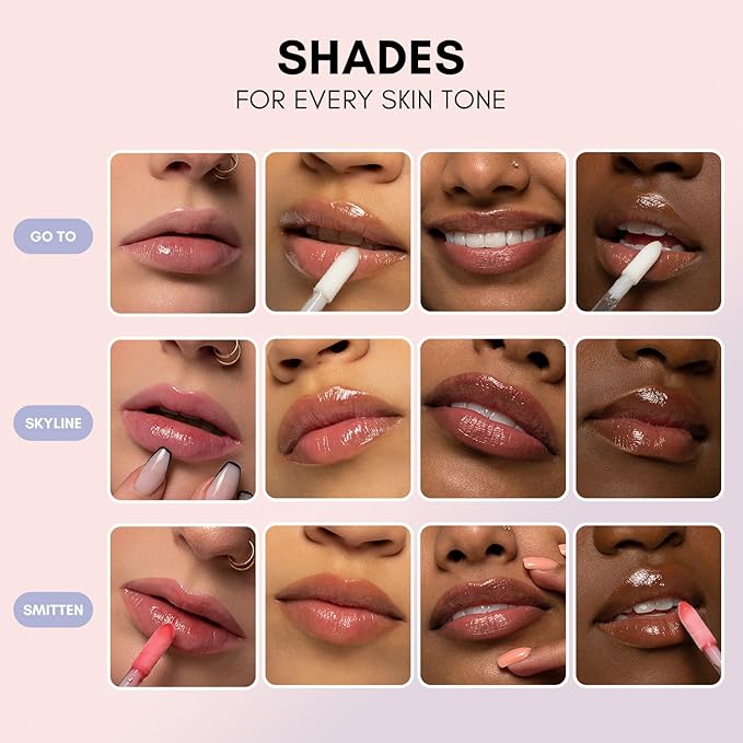 Clover Super Slick Lip Gloss | Non Sticky Lip Jelly, Moisturizing And Hydrating Pigmented Lip Gloss | Cruelty-Free & Vegan Lip Makeup | Shade - Skyline