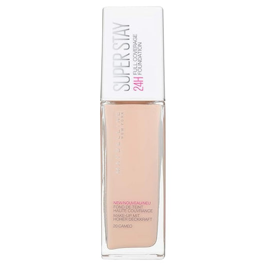 Maybelline New York Foundation, Superstay 24 Hour Longlasting 20, Cameo 30 ml