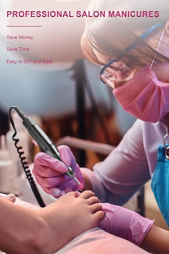 Electric nail drill 45000rpm cordless