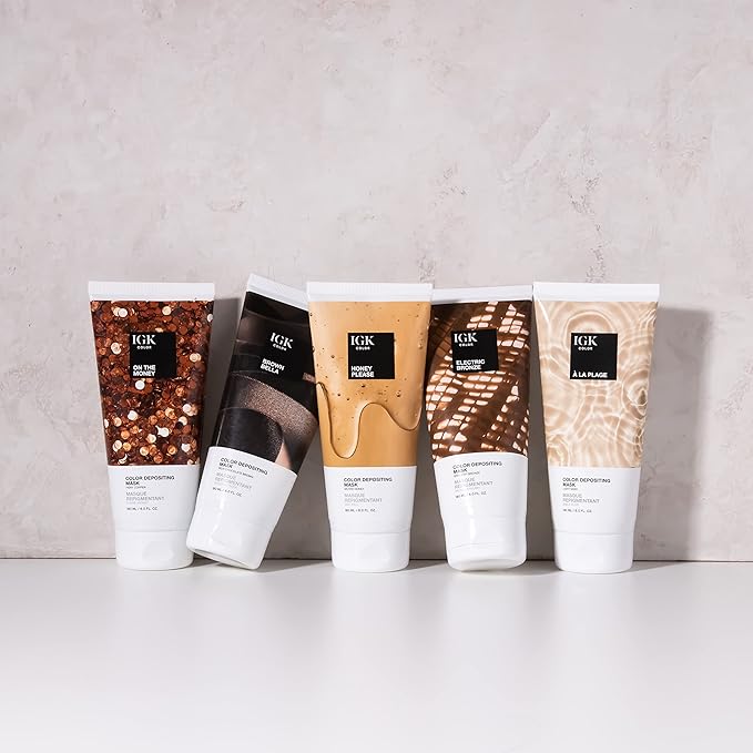 IGK Hair Gloss Toner & Color Depositing Mask | Honey Blonde Semi-Permanent | Vegan + Cruelty Free | Honey Please