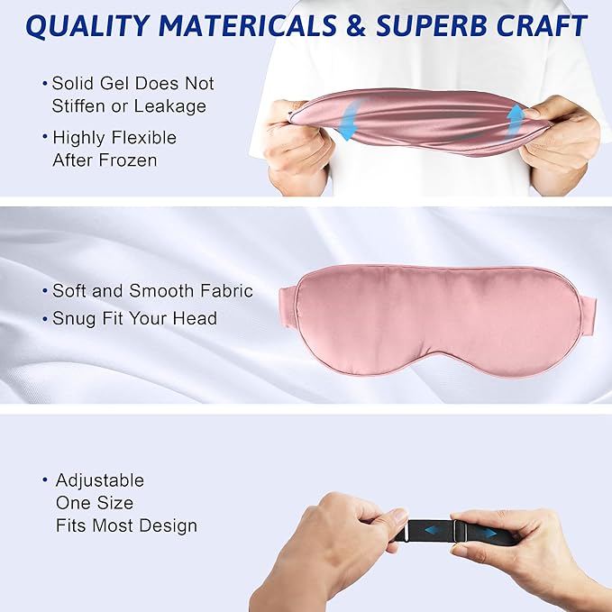 Cooling eye mask, cold eye