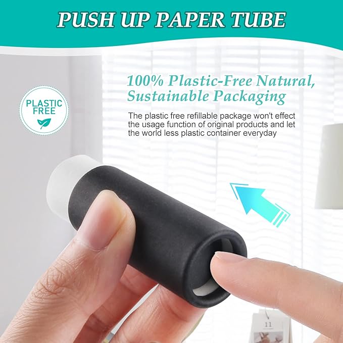 15 Pcs 0.3 oz Paperboard Lip Black