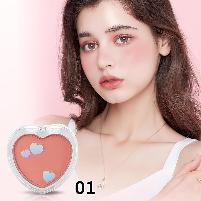 Boobeen Powder Blush Matte Pressed Blush Palette, Highly