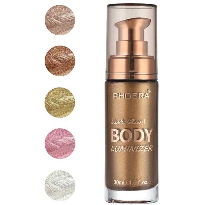 PHOERA Body Luminizer Highlighter, Waterproof Moisturizing and Glow
