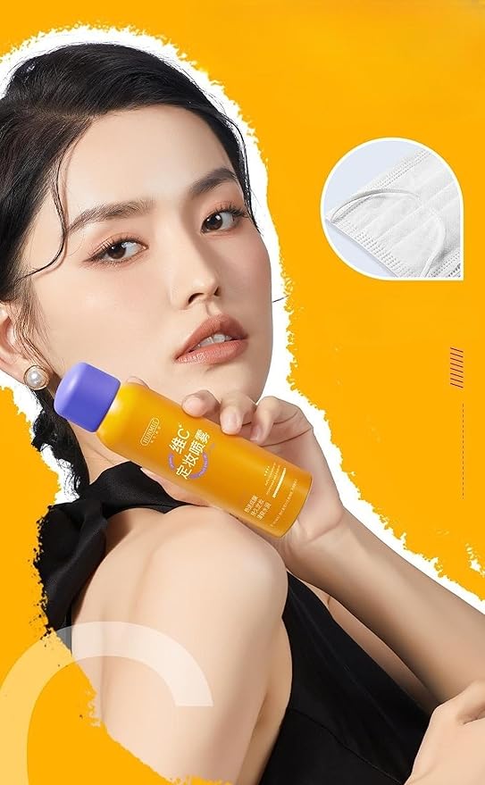 Vitamin C Makeup Setting Spray + Primer Long-Lasting Oil Control 100ml