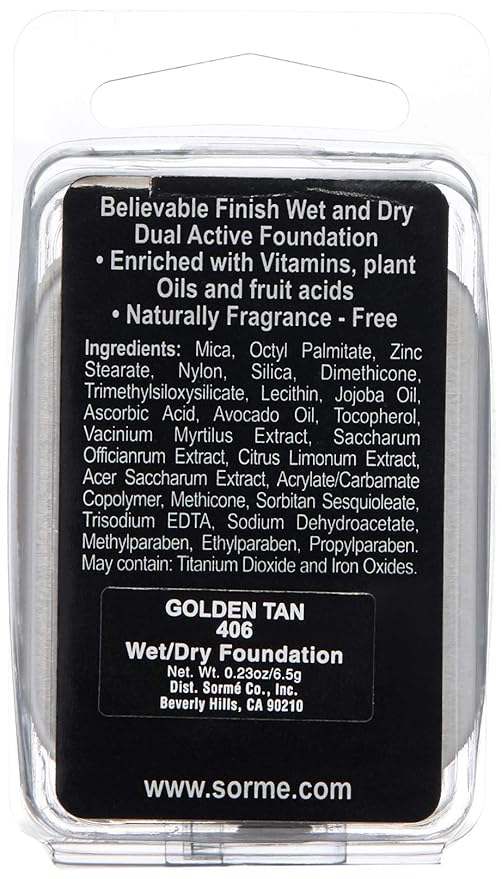 Sorme' Treatment Cosmetics Believable Finish Dual Active Foundation