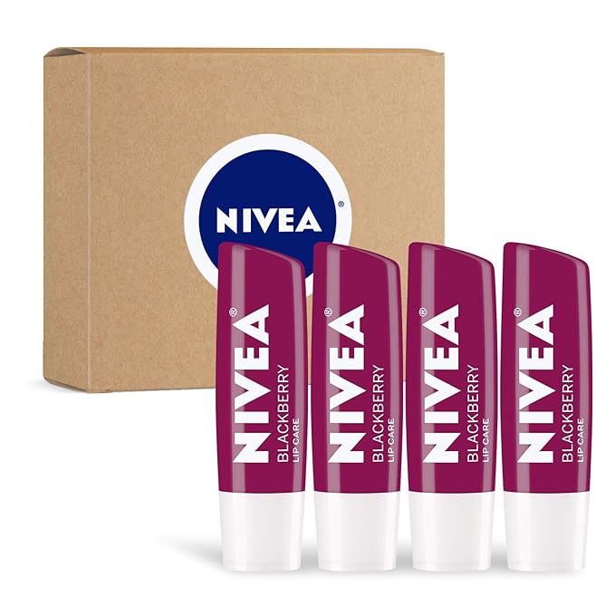 NIVEA Lip Balm, Blackberry Flavored Tinted