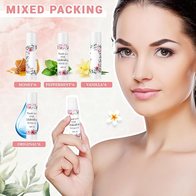 24 Pcs SPF 30 Lip Balm