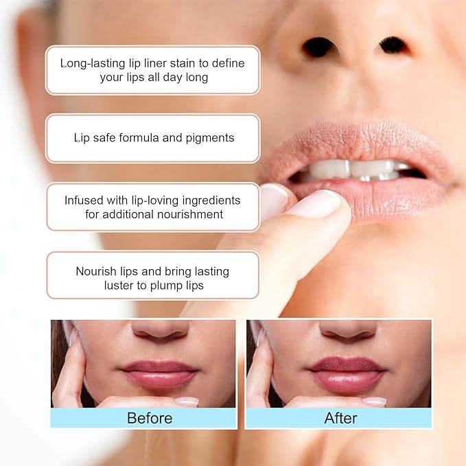 3PCS Peel Off Lip Stain Tattoo, Peel Off Long