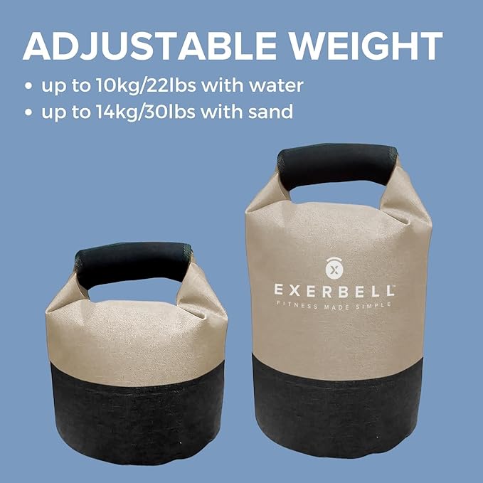 Foldable & adjustable kettlebell 2-14 kg – water-