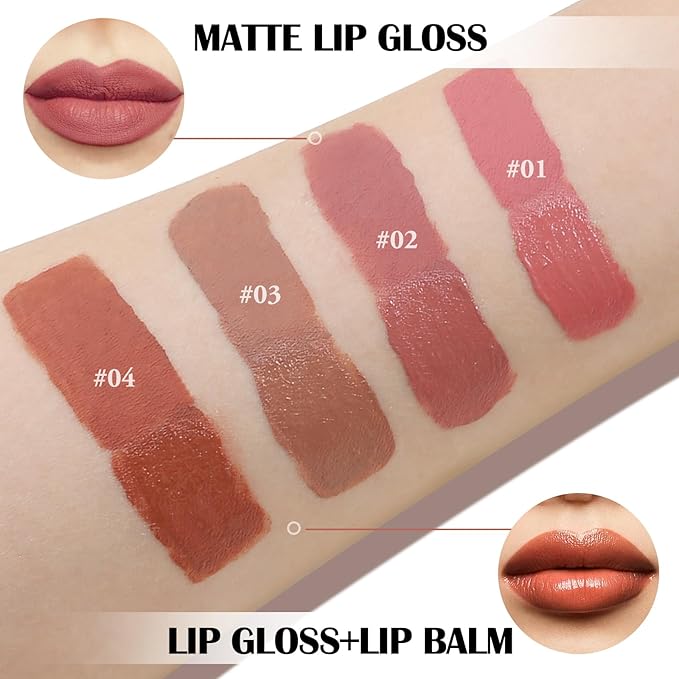 Double Head Lipstick & Moisturizing Lip Balm, 2-in-1 Moisturizing